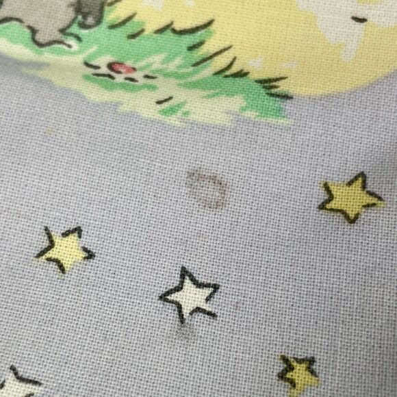 Laura Ashley Nursery Rhyme Curtain Valances Hey Diddle Cow Moon - Set of TWO! - Picture 11 of 12